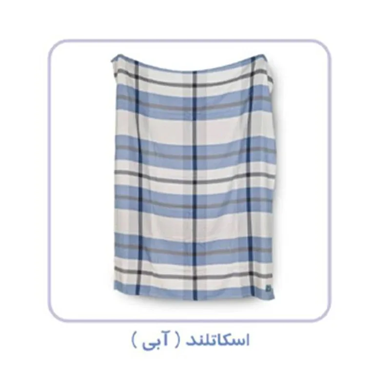 پتو مسافرتی کودک برق لامع مدل اسکاتلند غیر مخملی سایز 150*100 سانتی متر