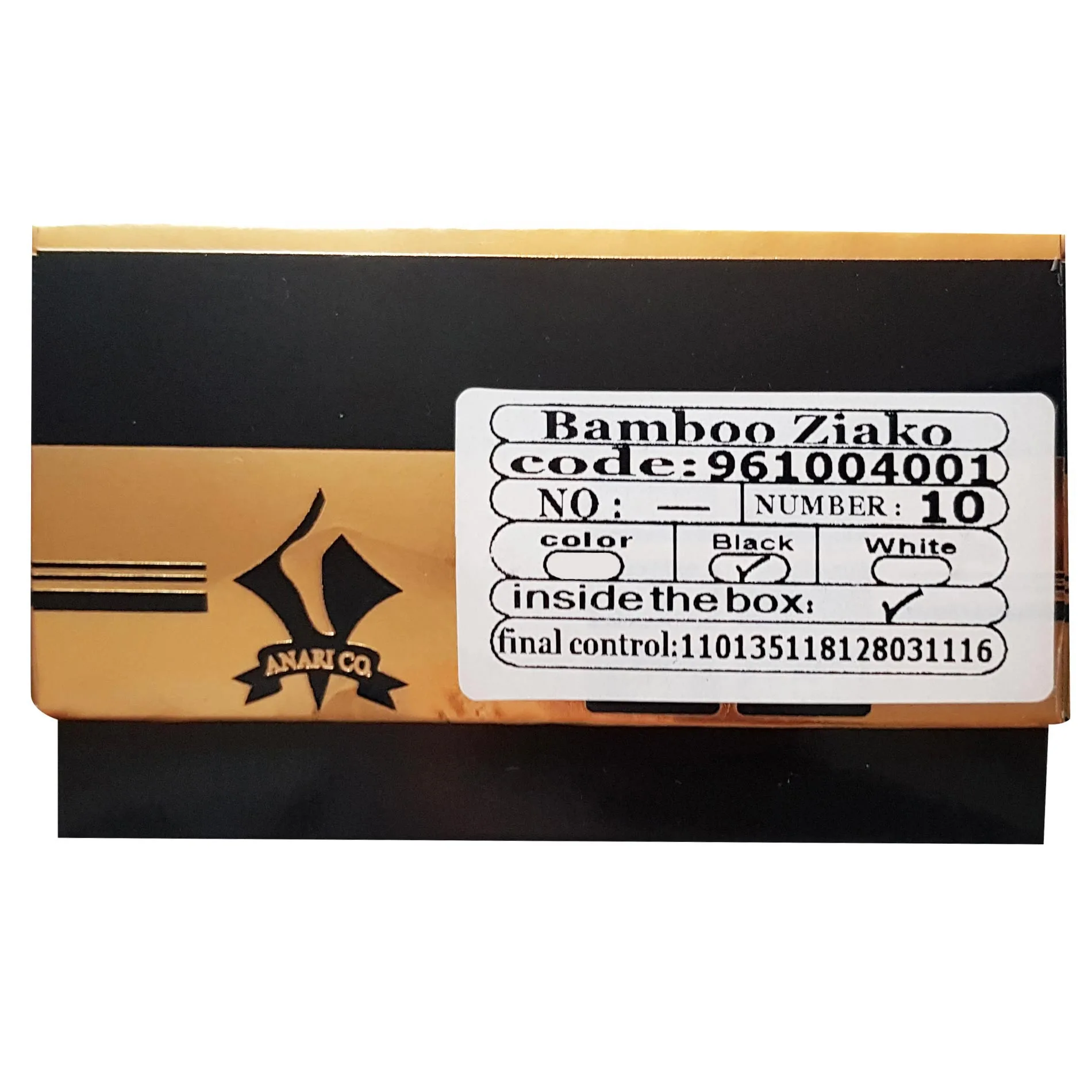 جوراب مردانه ضیاکو ترنج مدل پنبه ای جعبه دار بامبو کد 5199-961-B بسته 6 عددی