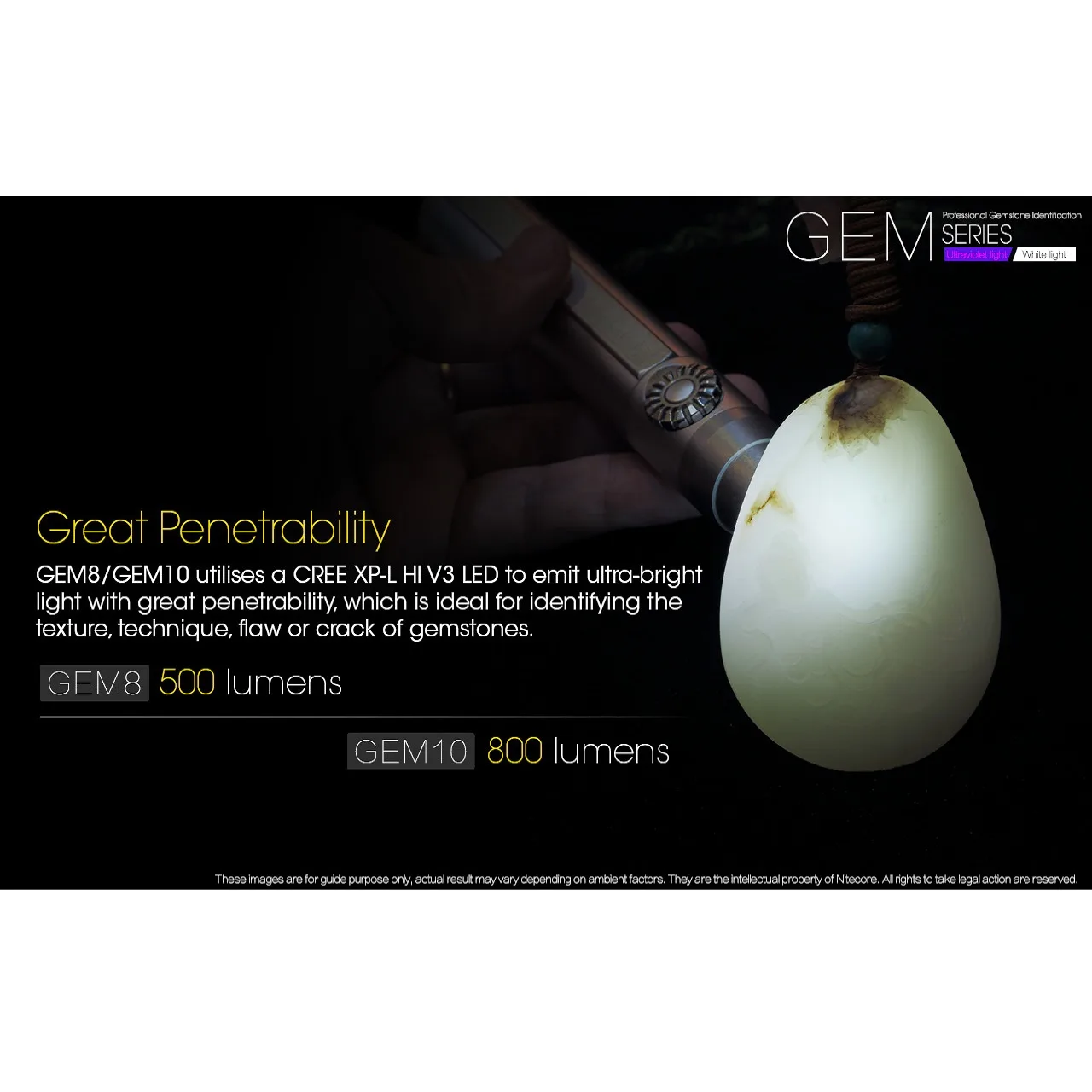 چراغ قوه نایت کر مدل GEM10UV