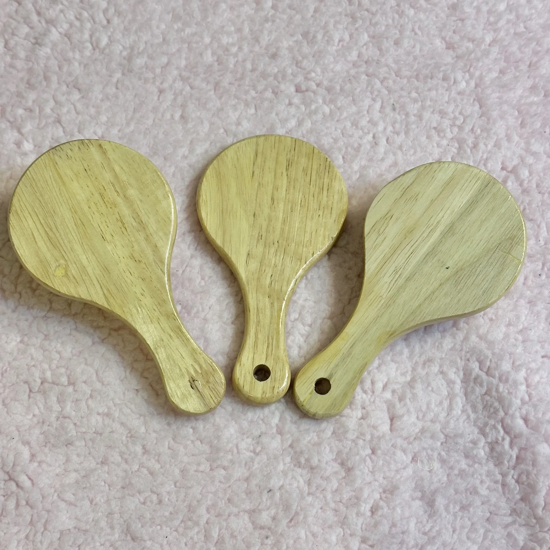 ست شانه و برس کودک مدل چوبی کد 1009 مجموعه 3 عددی