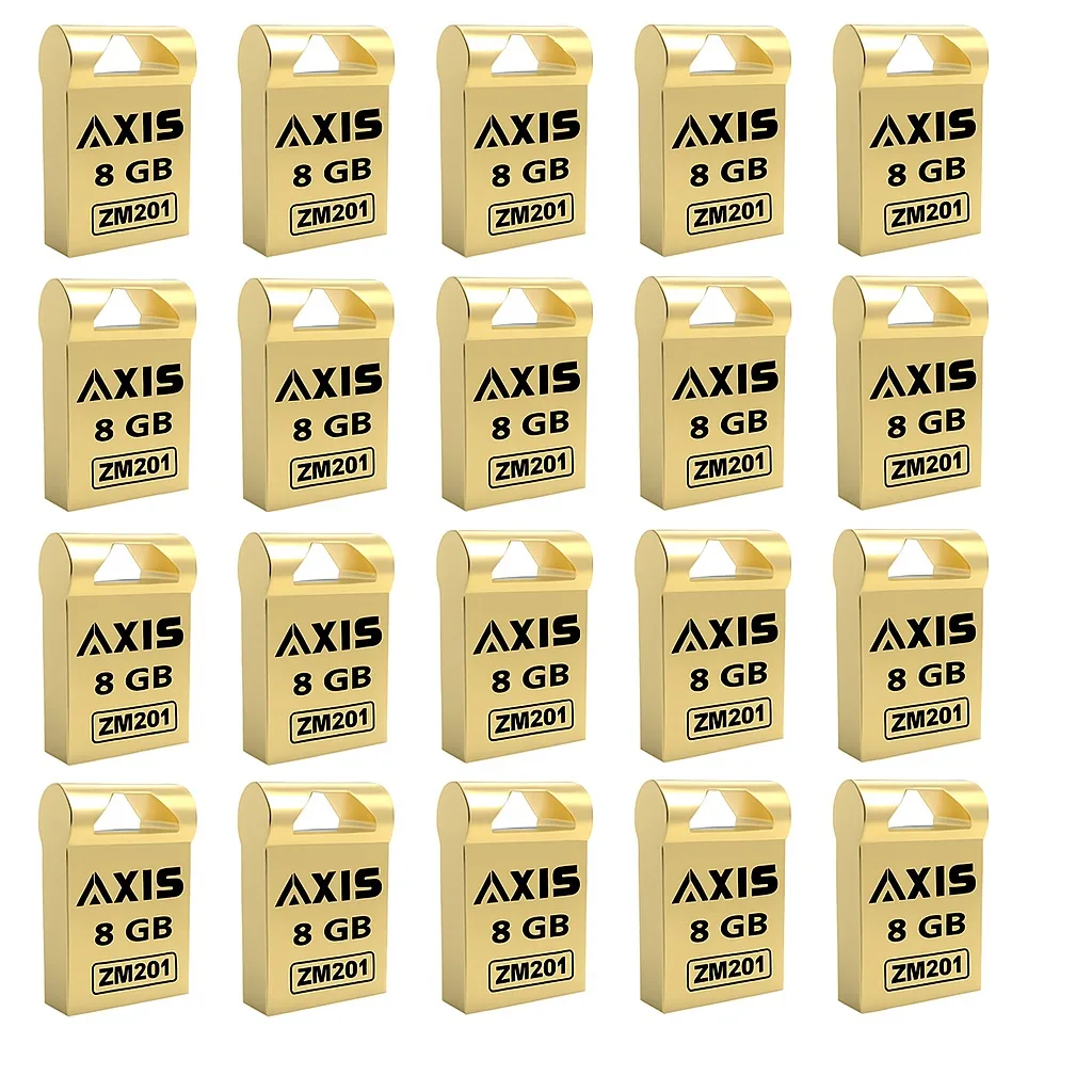 فلش مموری اکسیس ZM204 ظرفیت ۸ گیگابایت با رابط USB 2.0 بسته 20 عددی