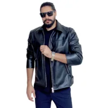 کاپشن مردانه مدل چرم