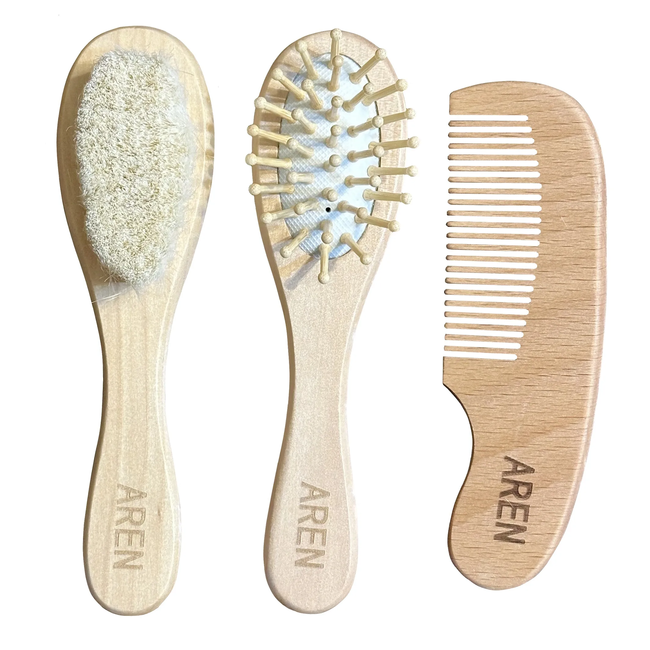 ست شانه و برس کودک آرن مدل 10001 مجموعه 3 عددی