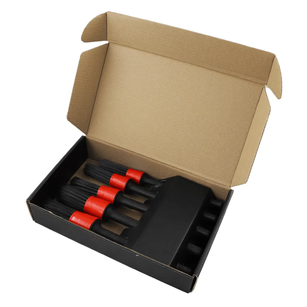 برس صفرشویی و دیتیلینگ خودرو نانوتیس مدل Detailing Brush Set کد S2024 مجموعه 5 عددی