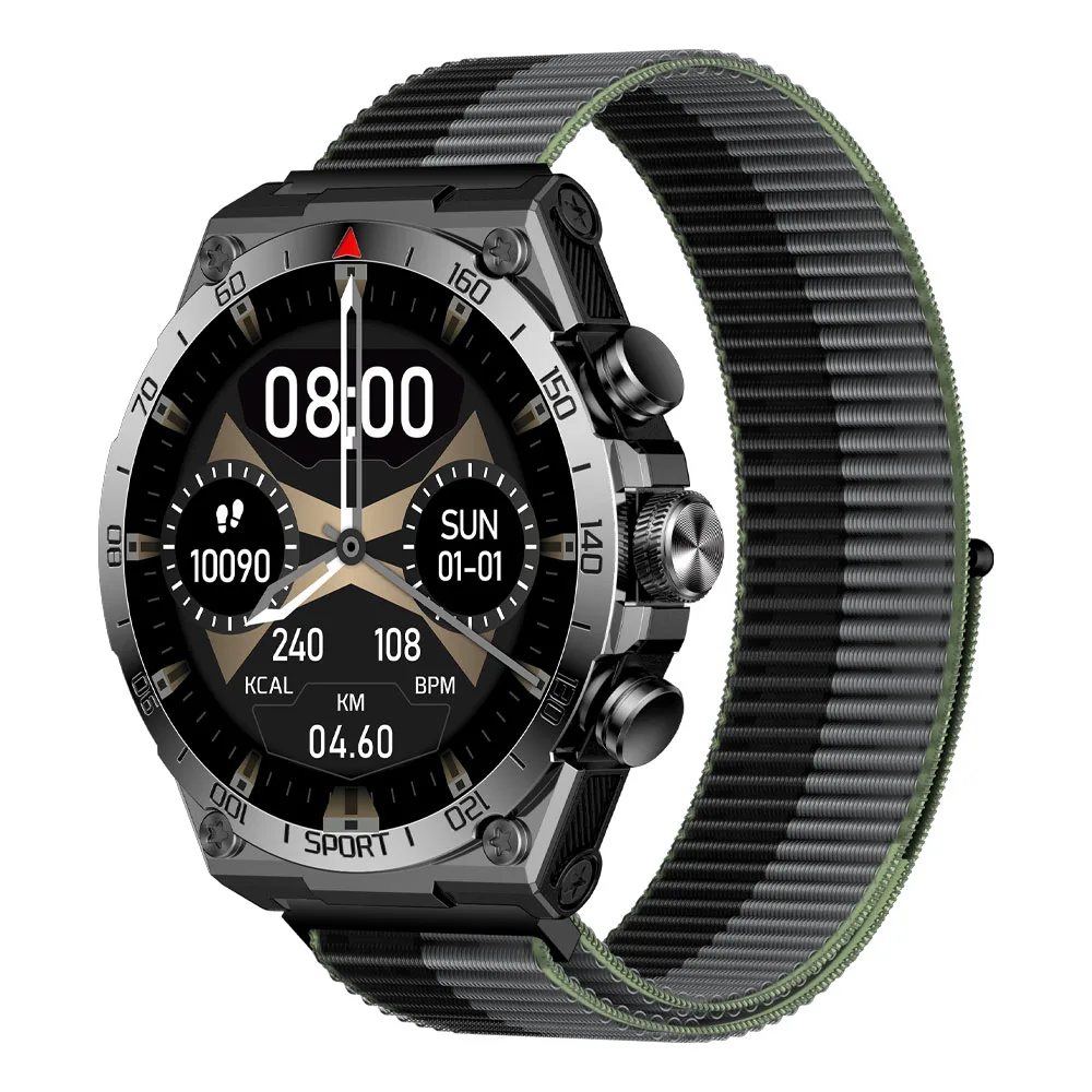 ساعت هوشمند گلوریمی مدل K2 دارای قابلیت های صفحه نمایش رنگی و لمسی، کنترل سطح اکسیژن، بند سیلیکونی