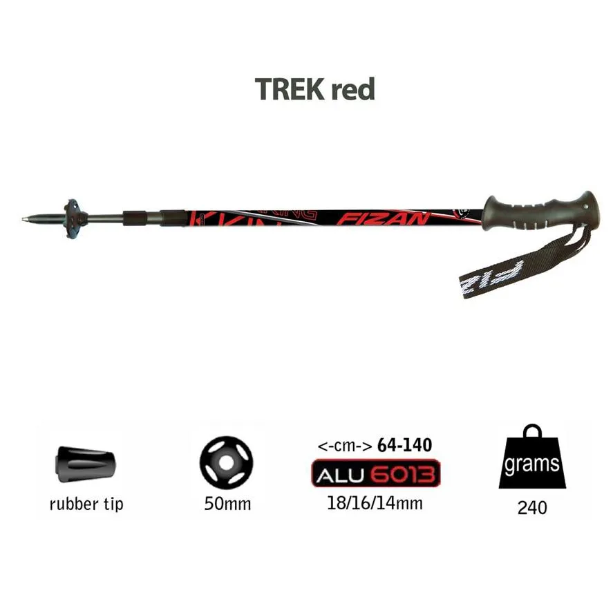 عصای کوهنوردی فیزان مدل TREK مجموعه 2 عددی