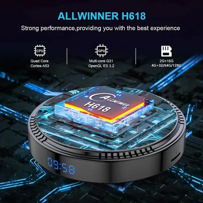اندروید باکس اچکی1 مدل RBOX H8 4/128GB