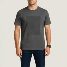 تی شرت آستین کوتاه مردانه باینت مدل 758-1 رنگ دودی