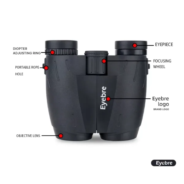 دوربین دوچشمی آی بر مدل BINOCULARS کد 10*25