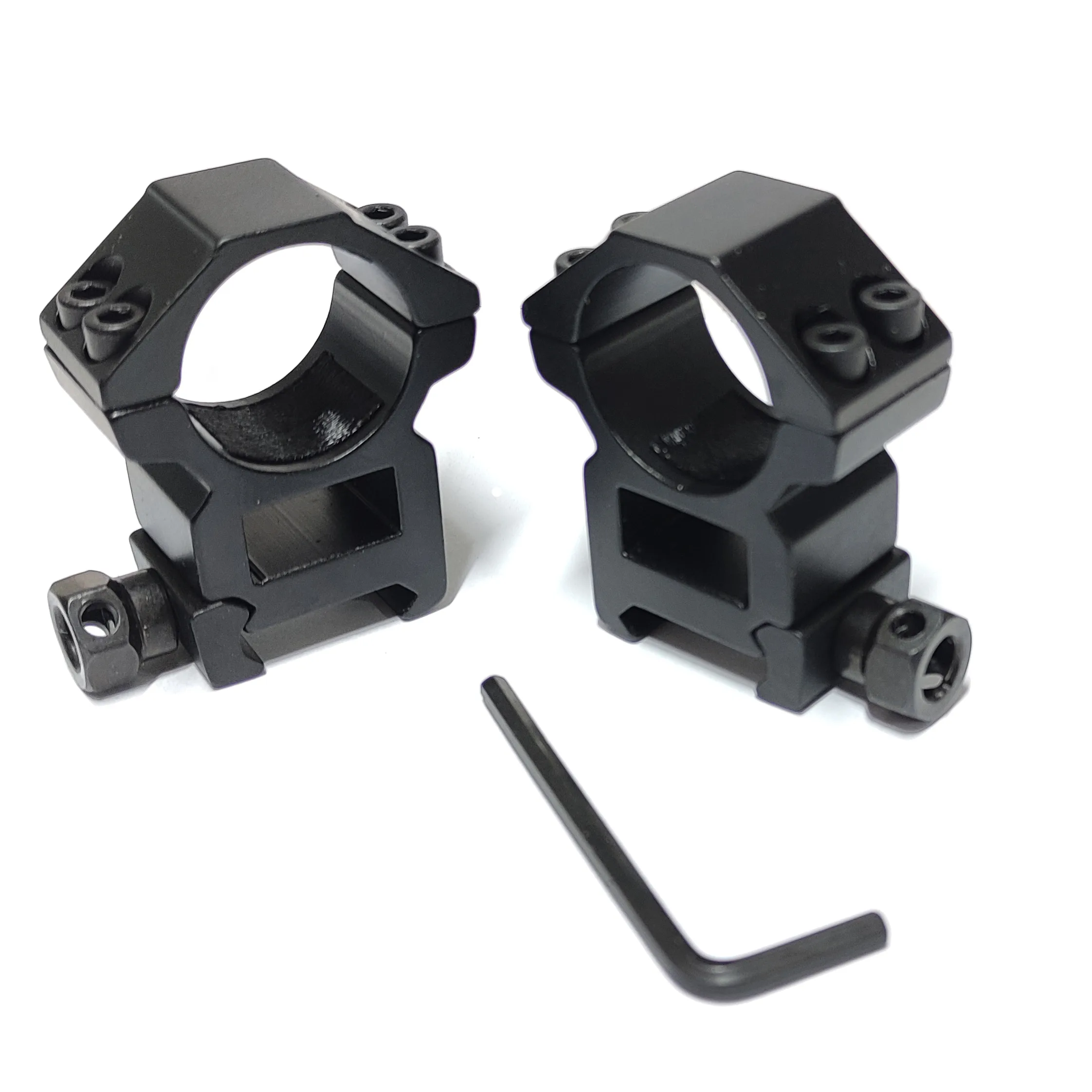 پایه دوربین تفنگ مدل Rail-22mm Ring-25mm بسته دو عددی