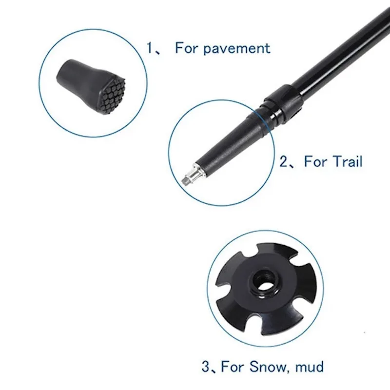 عصای کوهنوردی اکسپوننت مدل Duralumin7075 بسته دو عددی