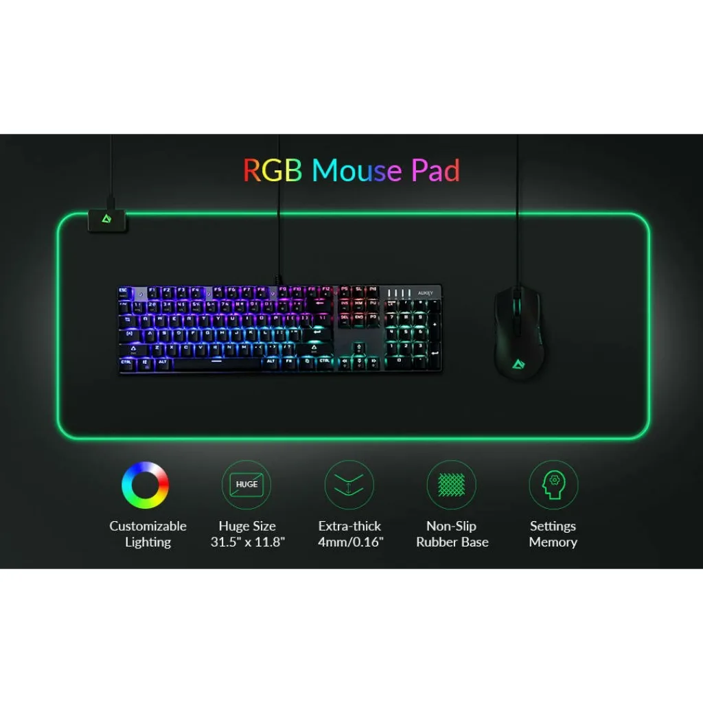 ماوس پد مخصوص بازی سنس مدل RGB 80×30