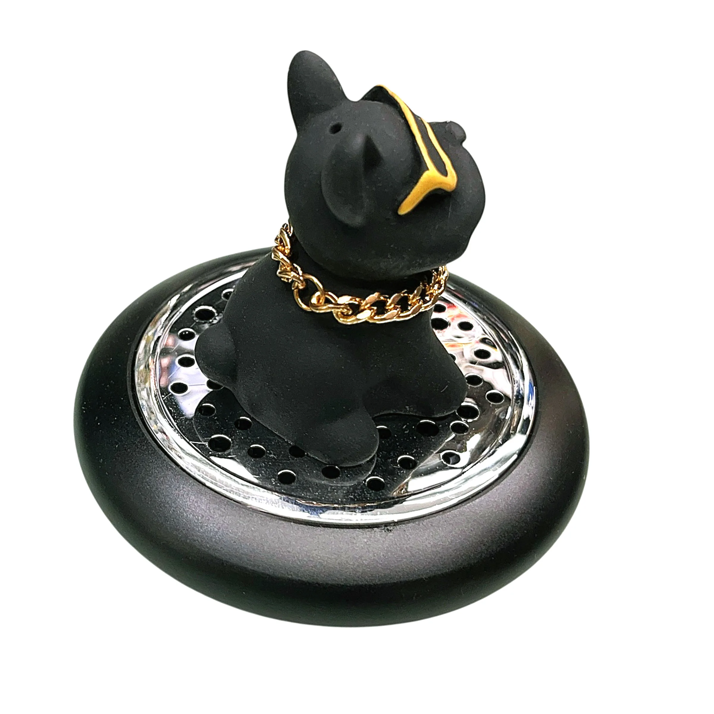 خوشبوکننده خودرو رو داشبوردی مدل سگ لاکچری کد BLK