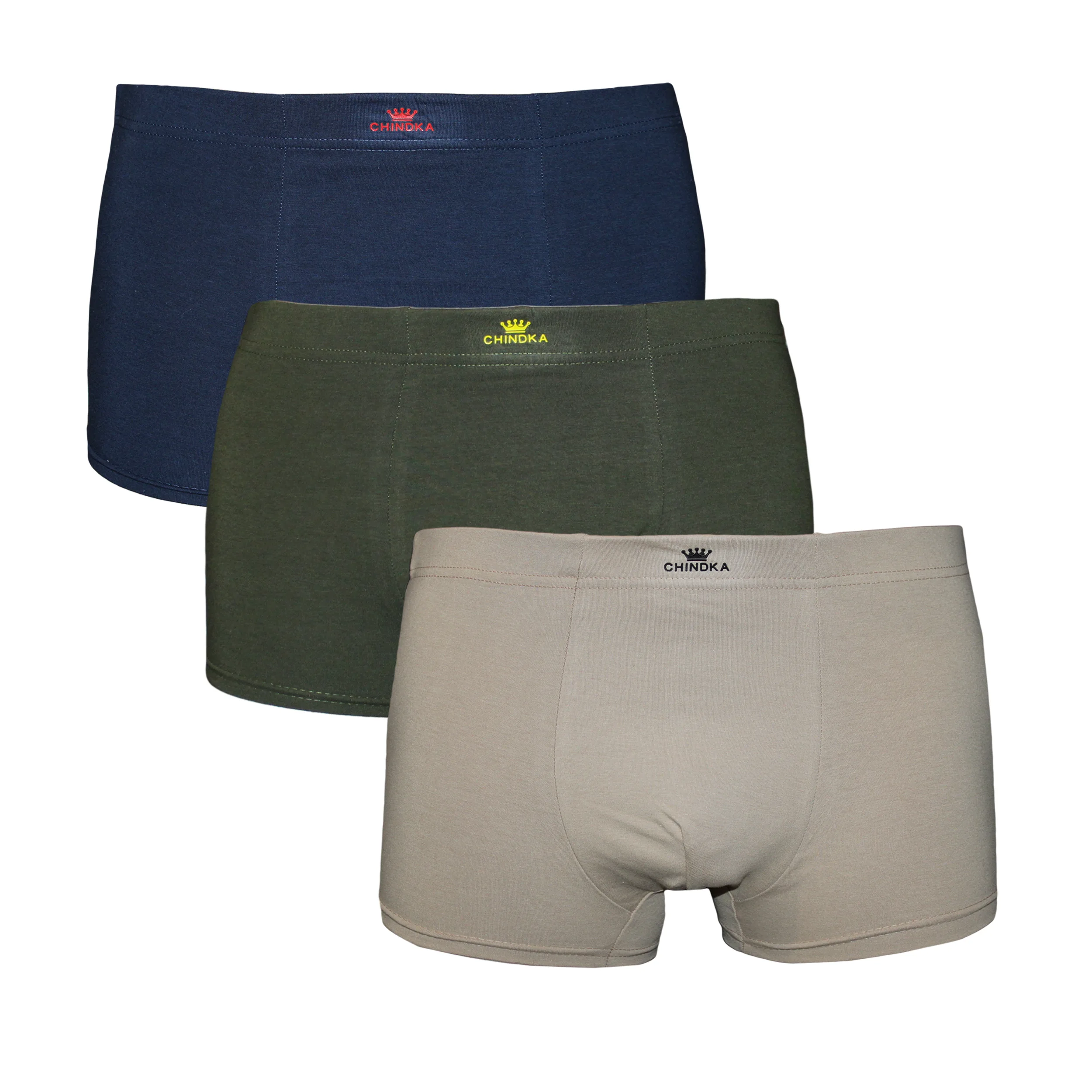 شورت نیم پا مردانه چیندکا مدل پنبه لاکرا کد 1002 مجموعه 3 عددی