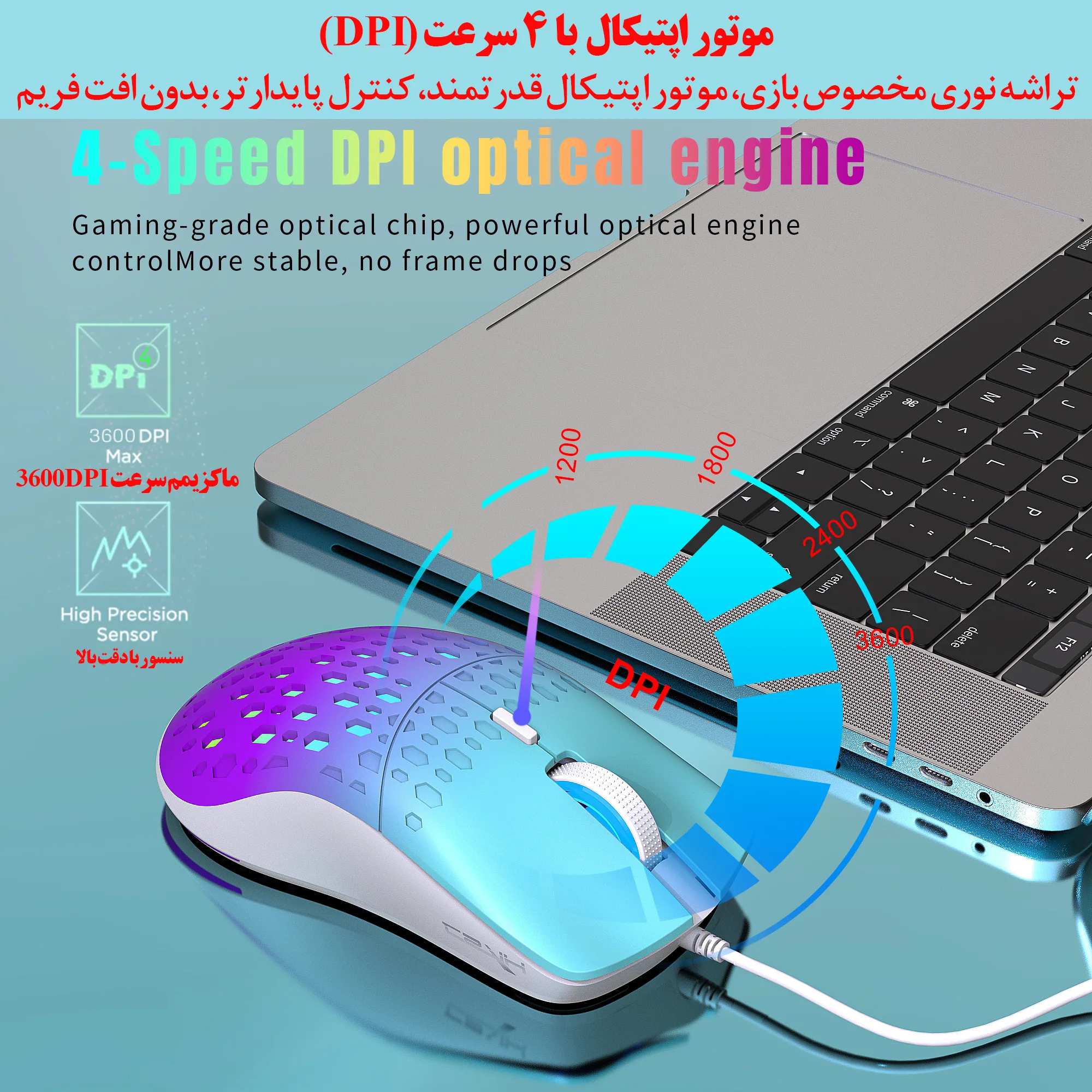 ماوس اچ اکس اس جی مدل s500