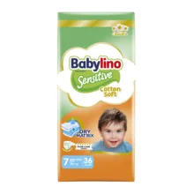 پوشک بچه ضد حساسیت بیبی لینو مدل Value Pack سایز 7 بسته 36 عددی