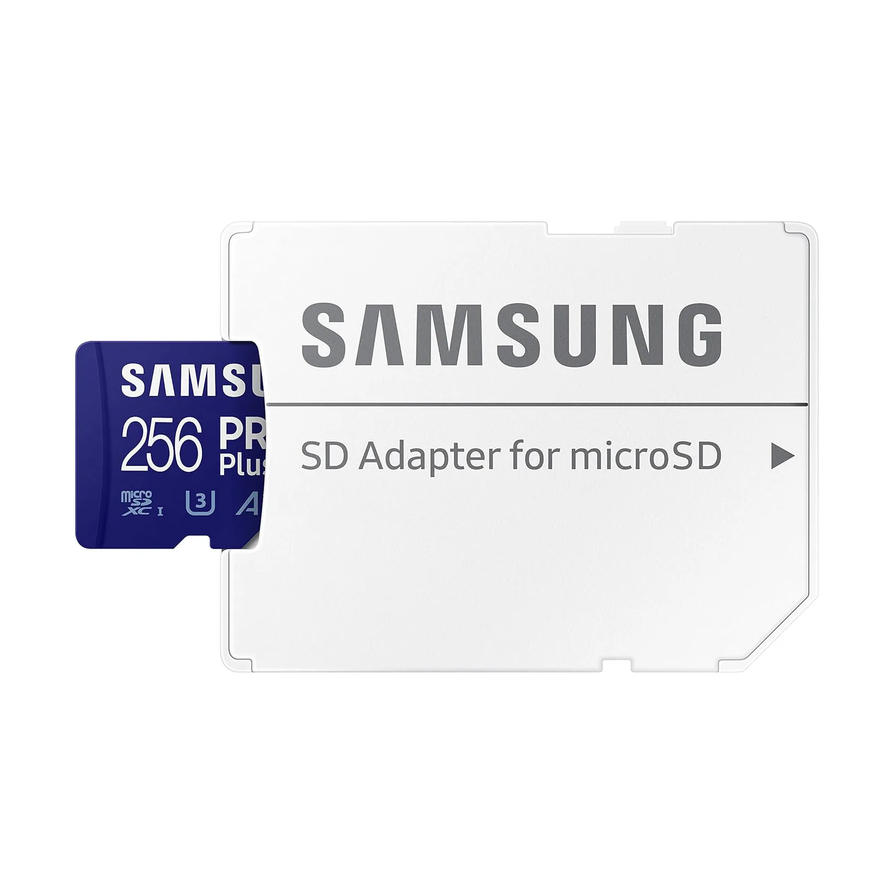 کارت حافظه MicroSDXC سامسونگ مدل Samsung PRO PLUS UHS-I U3 A2 V30 ظرفیت 256 گیگابایت به همراه آداپتور SD
