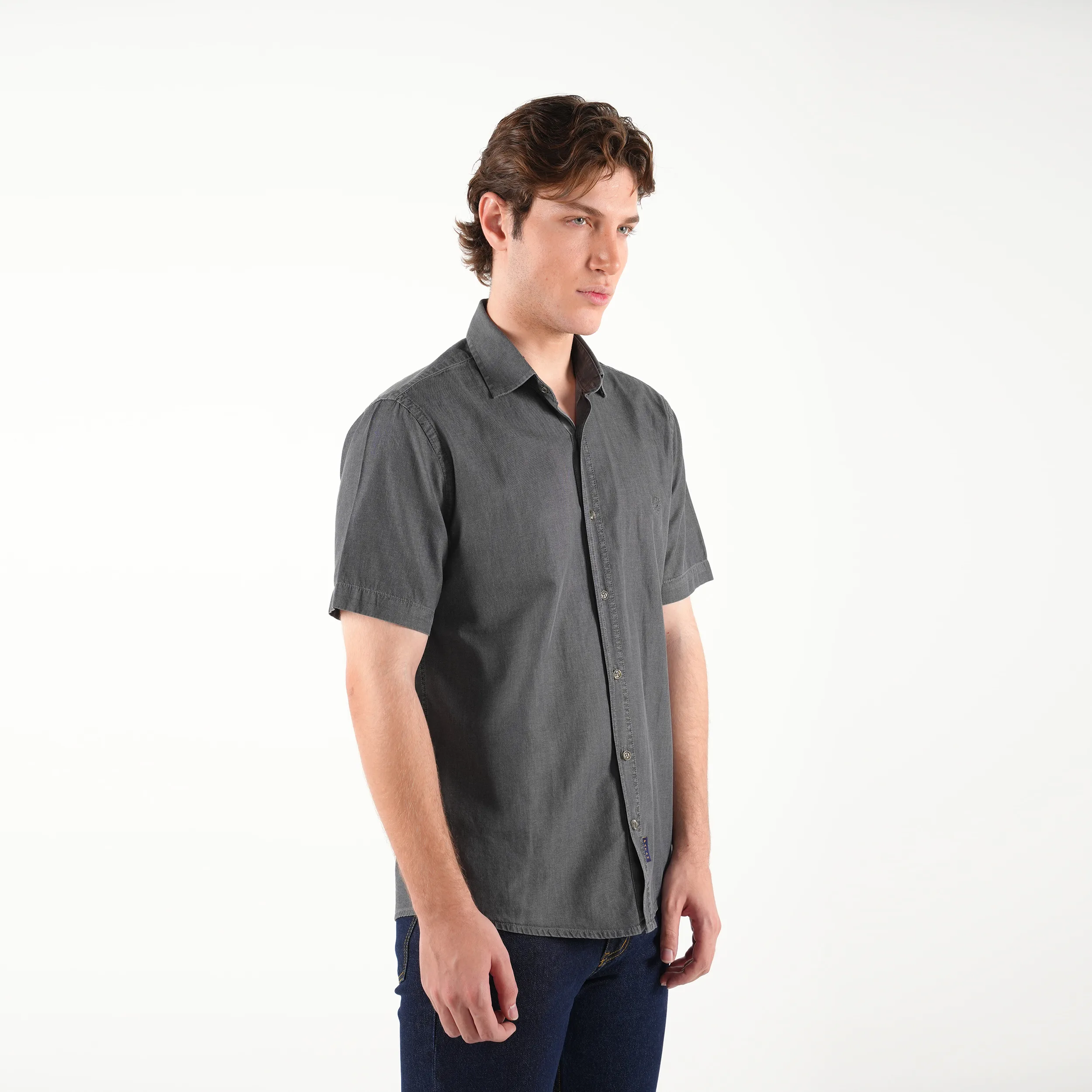 پیراهن آستین کوتاه یقه برگردان مردانه پاتن جامه مدل 04MC8028