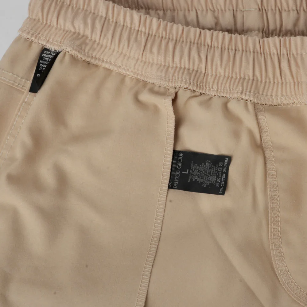 شلوارک مردانه دل مد گروپ مدل 249016809 کتان رنگ کرم