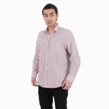 پیراهن آستین بلند مردانه پاتن جامه مدل کلاسیک 102721030162433 طرح راه راه