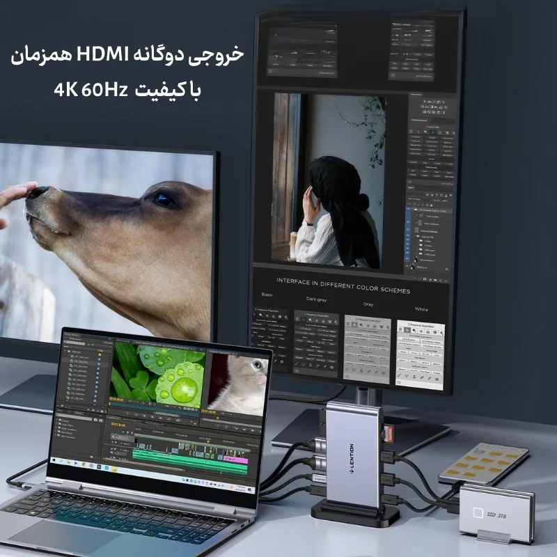 داک استیشن 10پورت لنشن مدل d62