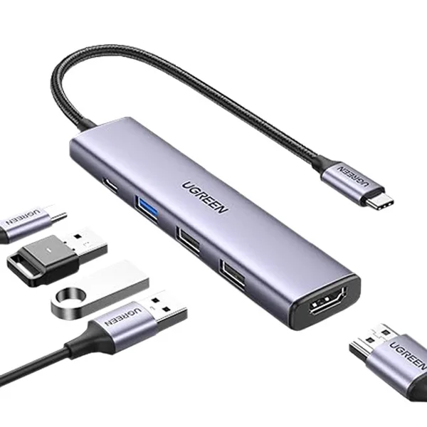 هاب 5 پورت USB-C یوگرین مدل CM478-15495