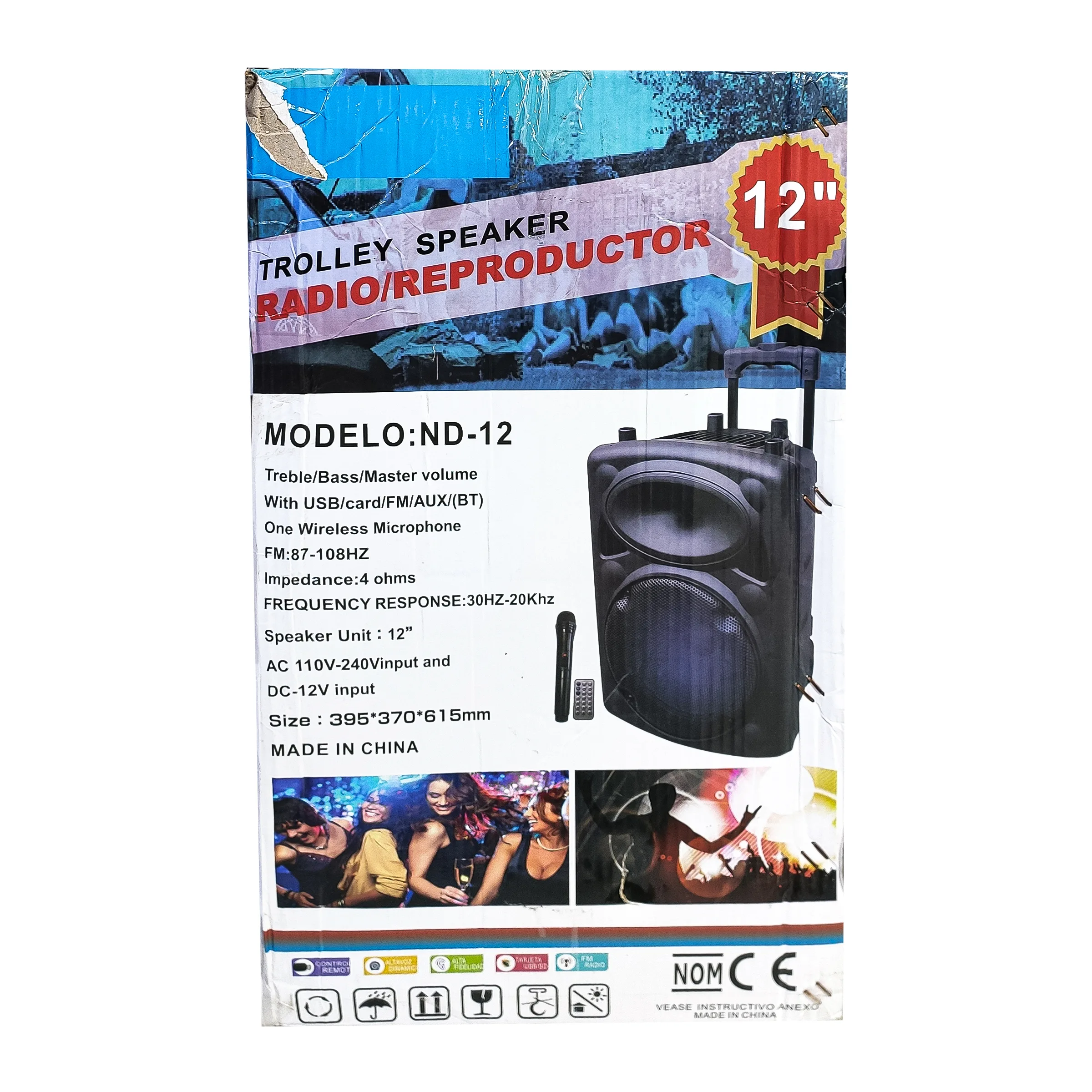 اسپیکر بلوتوثی قابل حمل مدل ND-12