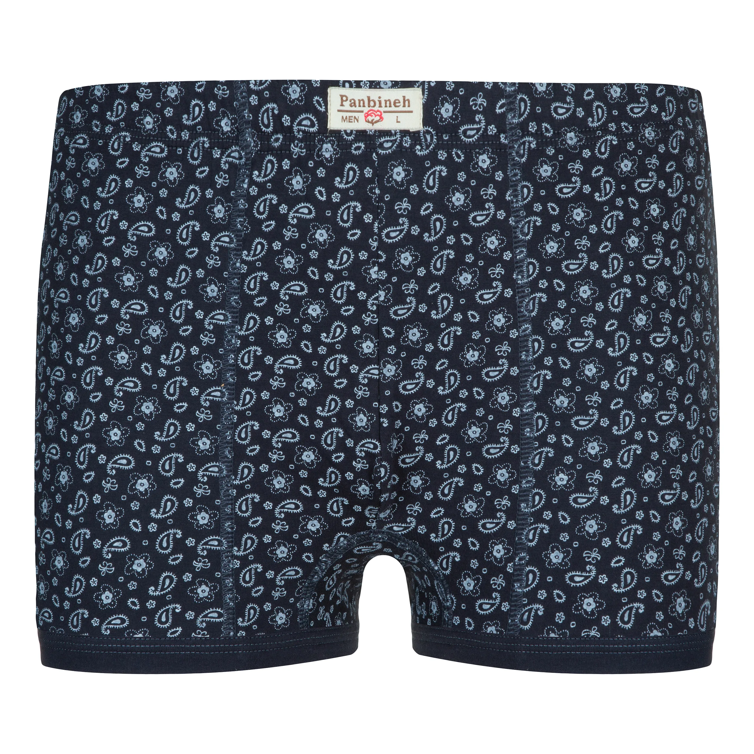 ست شورت و زیرپوش مردانه پنبینه مدل نخ پنبه خالص صادراتی طرح ترمه