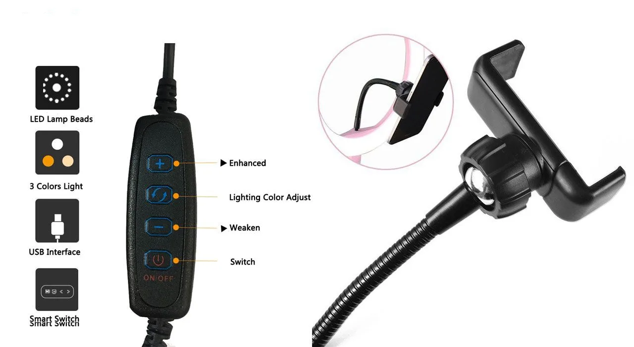 رینگ لایت مدل ZD-666