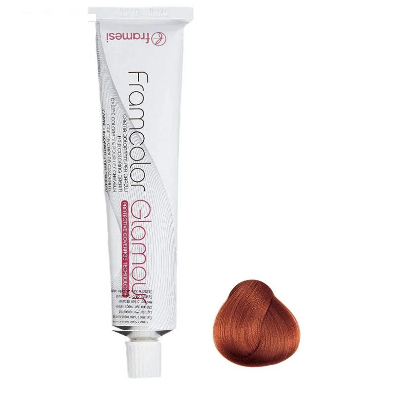 رنگ مو فرامسی مدل glamour شماره 7.4 حجم 100 میلی لیتر رنگ بلوند مسی متوسط