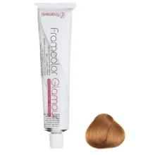 رنگ مو فرامسی مدل glamour شماره 8.34 حجم 100 میلی لیتر رنگ بلوند مسی طلایی روشن