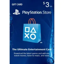 گیفت کارت پلی استیشن ۳ دلاری