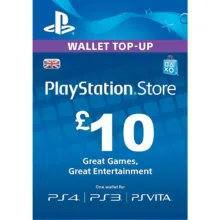 گیفت کارت ۱۰ پوندی پلی استیشن مدل PS10P