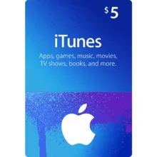 گیفت کارت آیتونز ۵ دلاری مدل ITU5