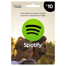 گیفت کارت اسپاتیفای ۱۰ دلاری مدل SPT10