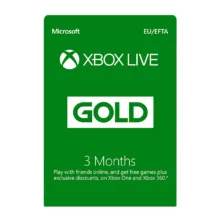 گیفت کارت ۳ ماهه ایکس باکس گلد مدل Gold Live