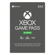 گیفت کارت ۶ ماهه ایکس باکس اولتیمیت گیم پس مدل UGPX06