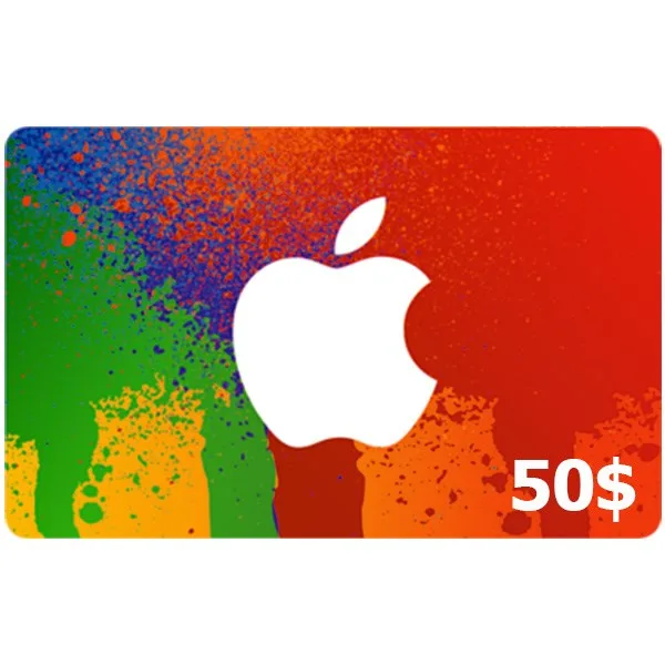 گیفت کارت 50 دلاری آیتونز