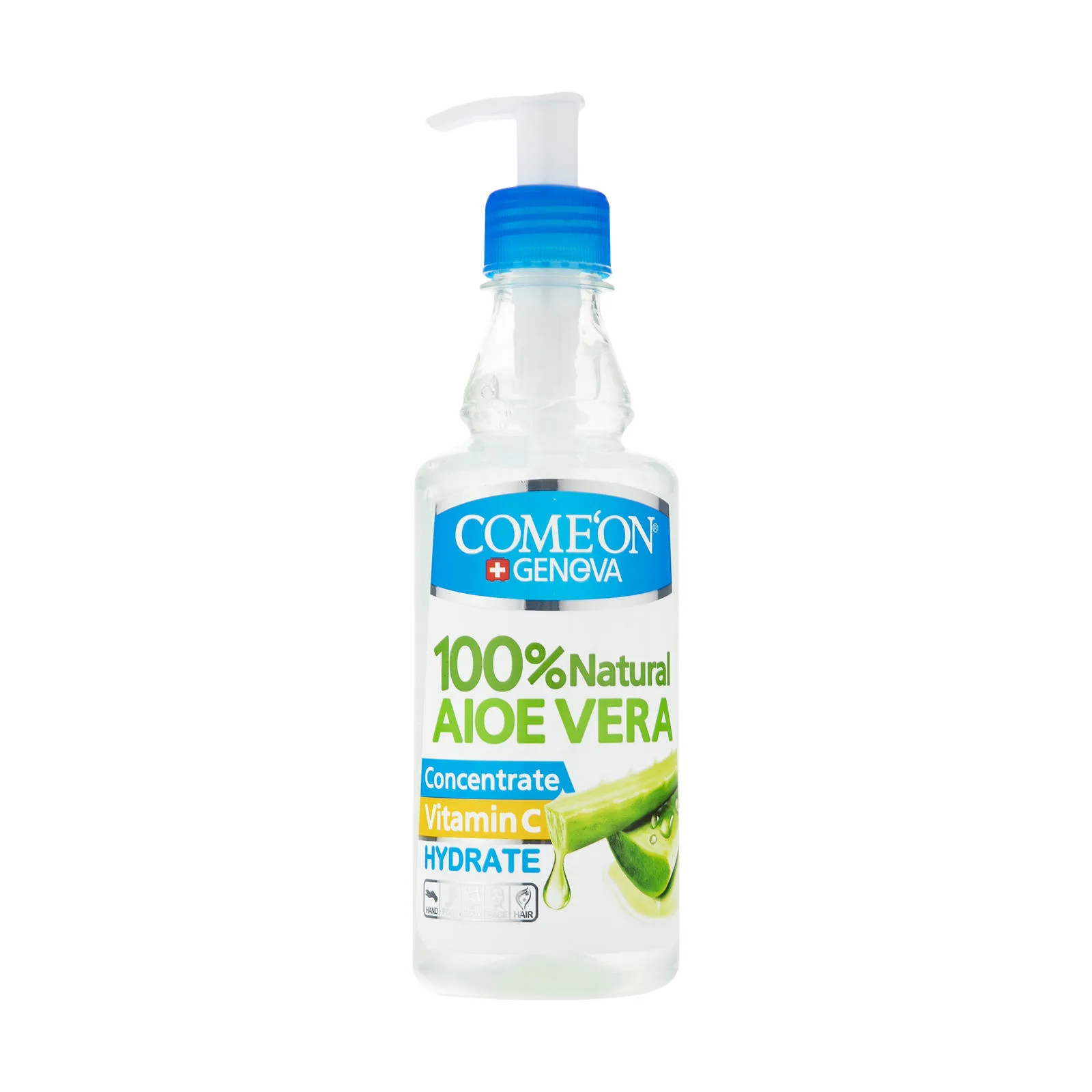 ژل آبرسان کامان مدل آلوئه ورا حجم 400 میلی لیتر به همراه کرم مرطوب کننده کامان مدل Oil Free حجم 400 میلی لیتر