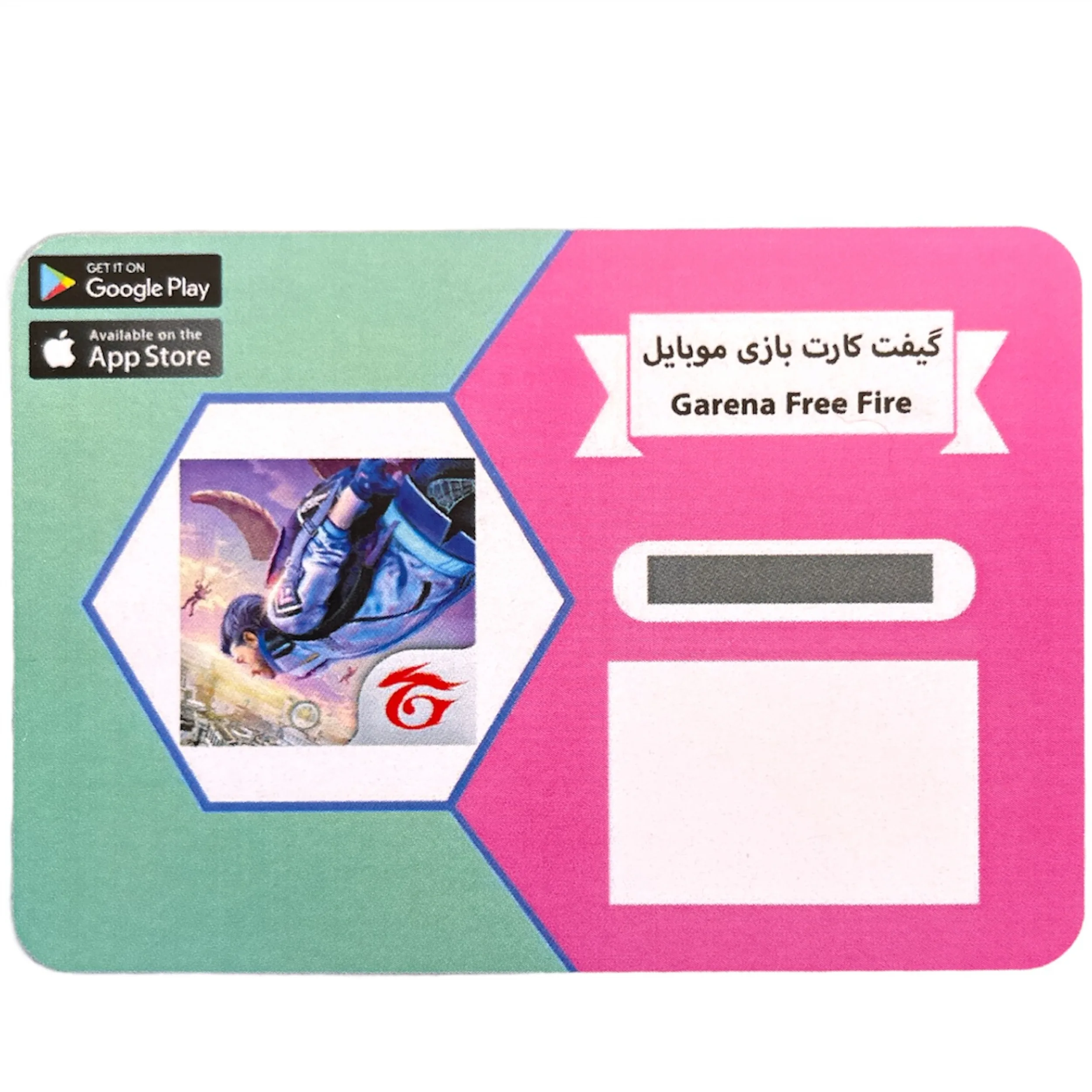 گیفت کارت 40 دلاری بازی موبایل فری فایر مدل 4450 diamonds