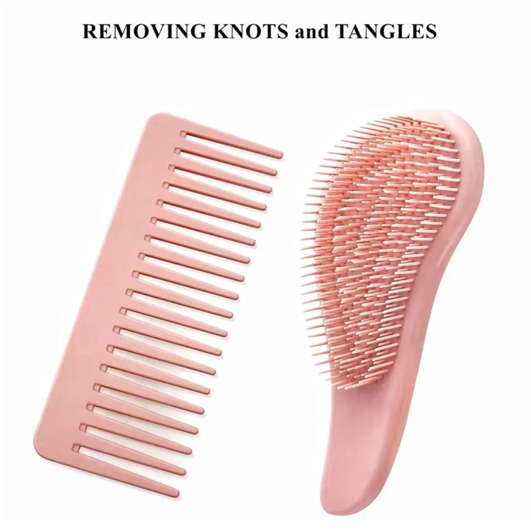 برس مو مدل گره باز کن به همراه شانه مو