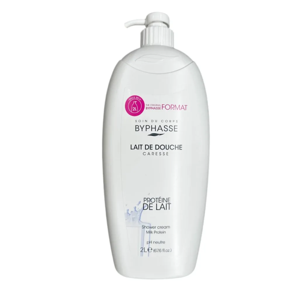 کرم شستشو بدن بایفس مدل PROTEINE DE LAIT با رایحه شیر مناسب برای انواع پوست حجم 2000 میلی لیتر