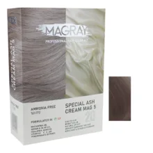 کیت رنگ مو ماگرای شماره MAG 5 حجم 120 میلی‌لیتر رنگ کرم خاکستری خاص