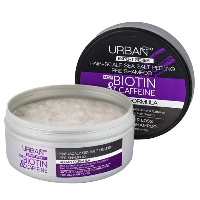 اسکراب مو اربن کر مدل BIOTIN and CAFFEINE وزن 200 گرم