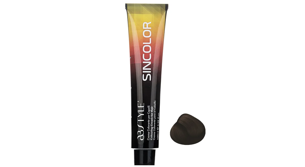 رنگ مو ای بی استایل سری Sincolor مدل Spices شماره 5.74