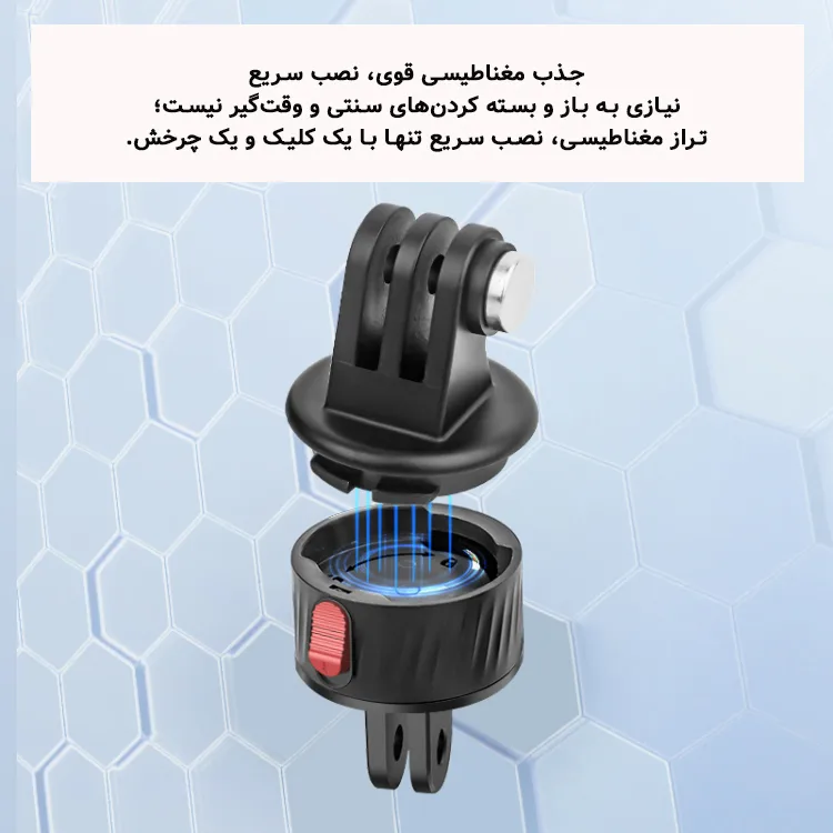 مانت مغناطیسی پلوز مدل Robust مناسب دوربین‌های ورزشی