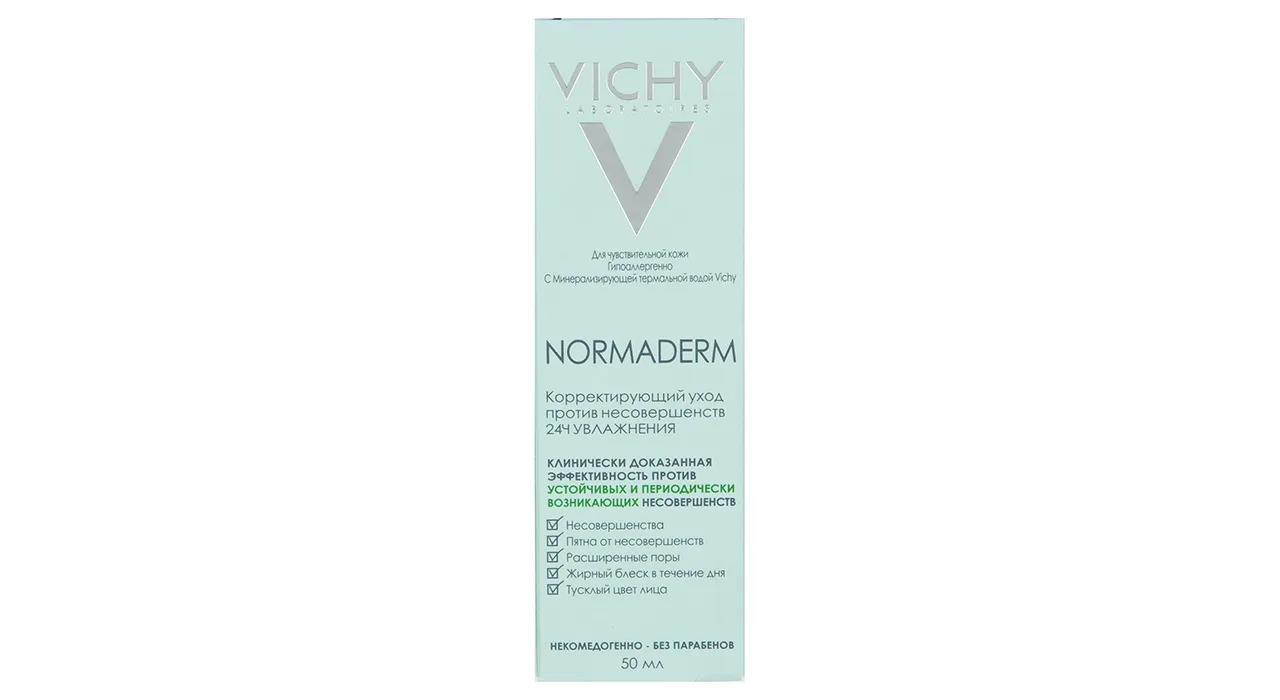کرم ضد جوش و مرطوب کننده ویشی سری Normaderm مدل Anti Blemish Care حجم 50 میلی لیتر