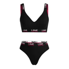 ست نیم تنه و شورت ورزشی زنانه مدل P2