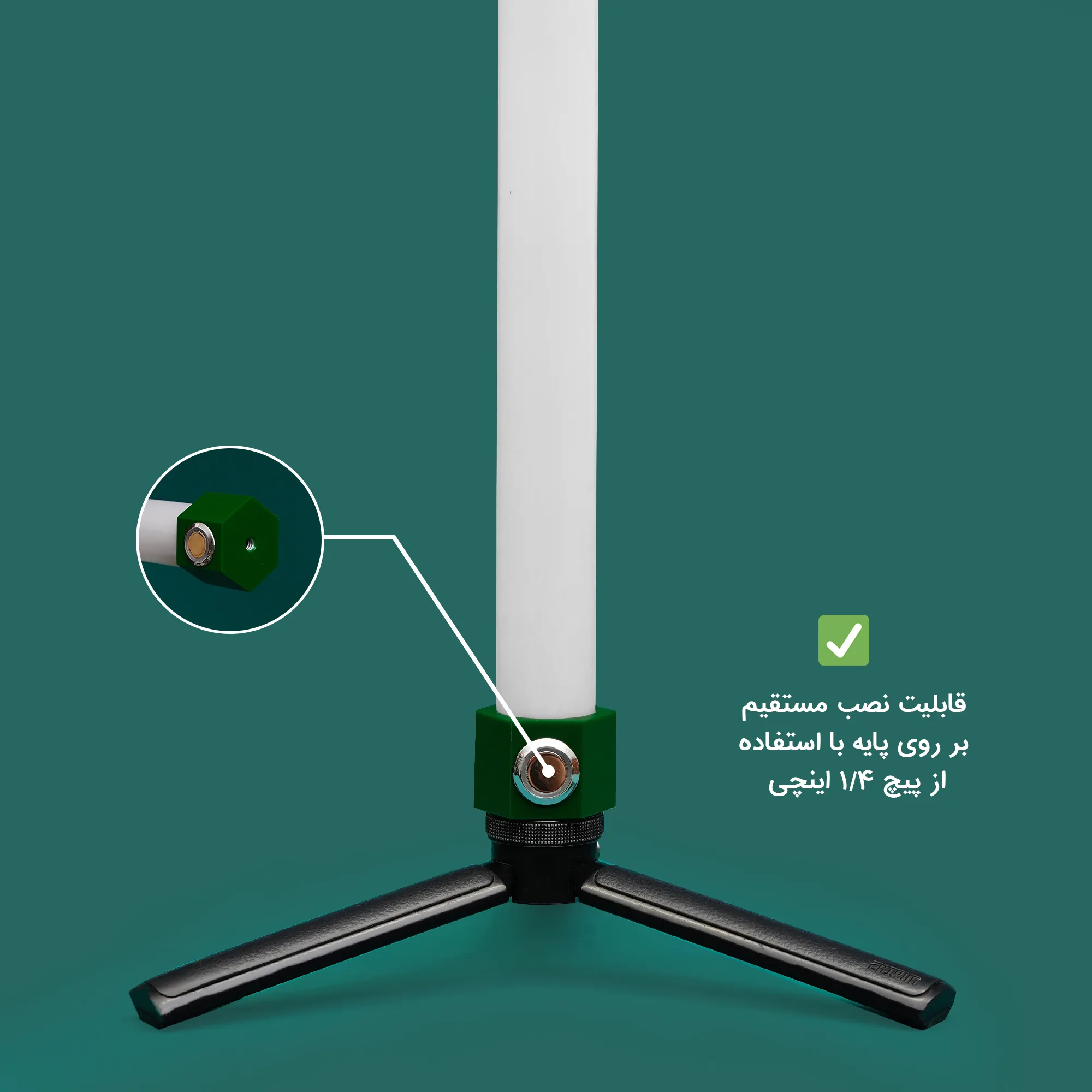 نور ثابت ال ای دی چیکولایت مدل M100 Green-D X2 بسته 2 عددی