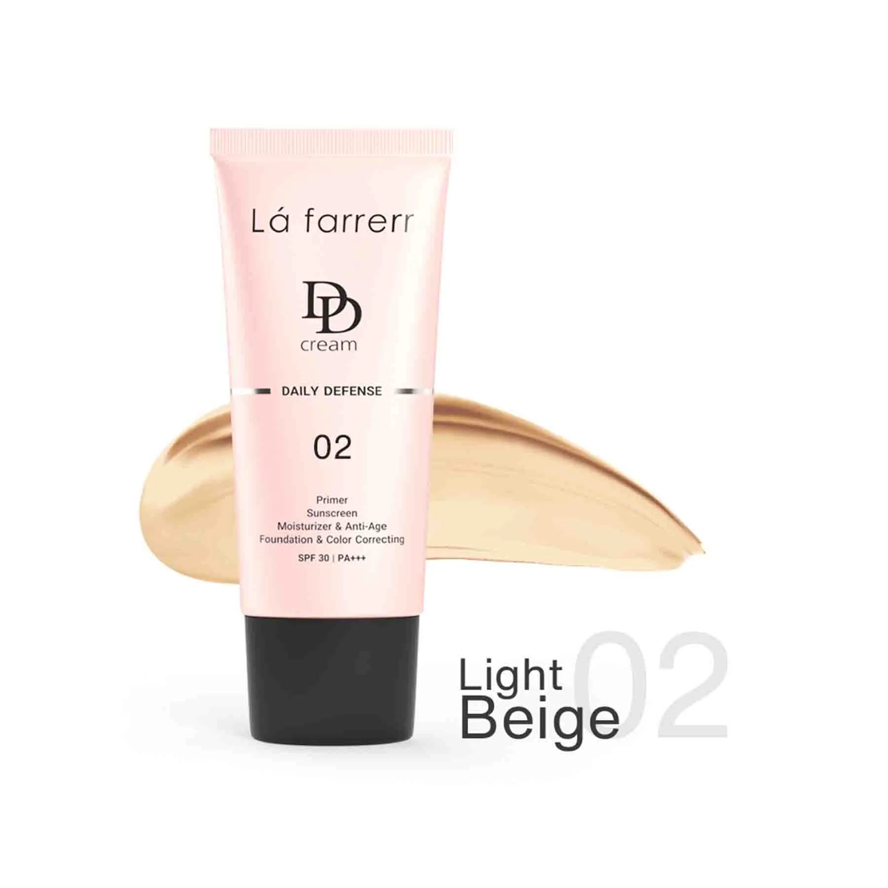 دی دی کرم رنگی لافارر مدل SPF 30 02 مناسب انواع پوست حجم 33 میلی لیتر